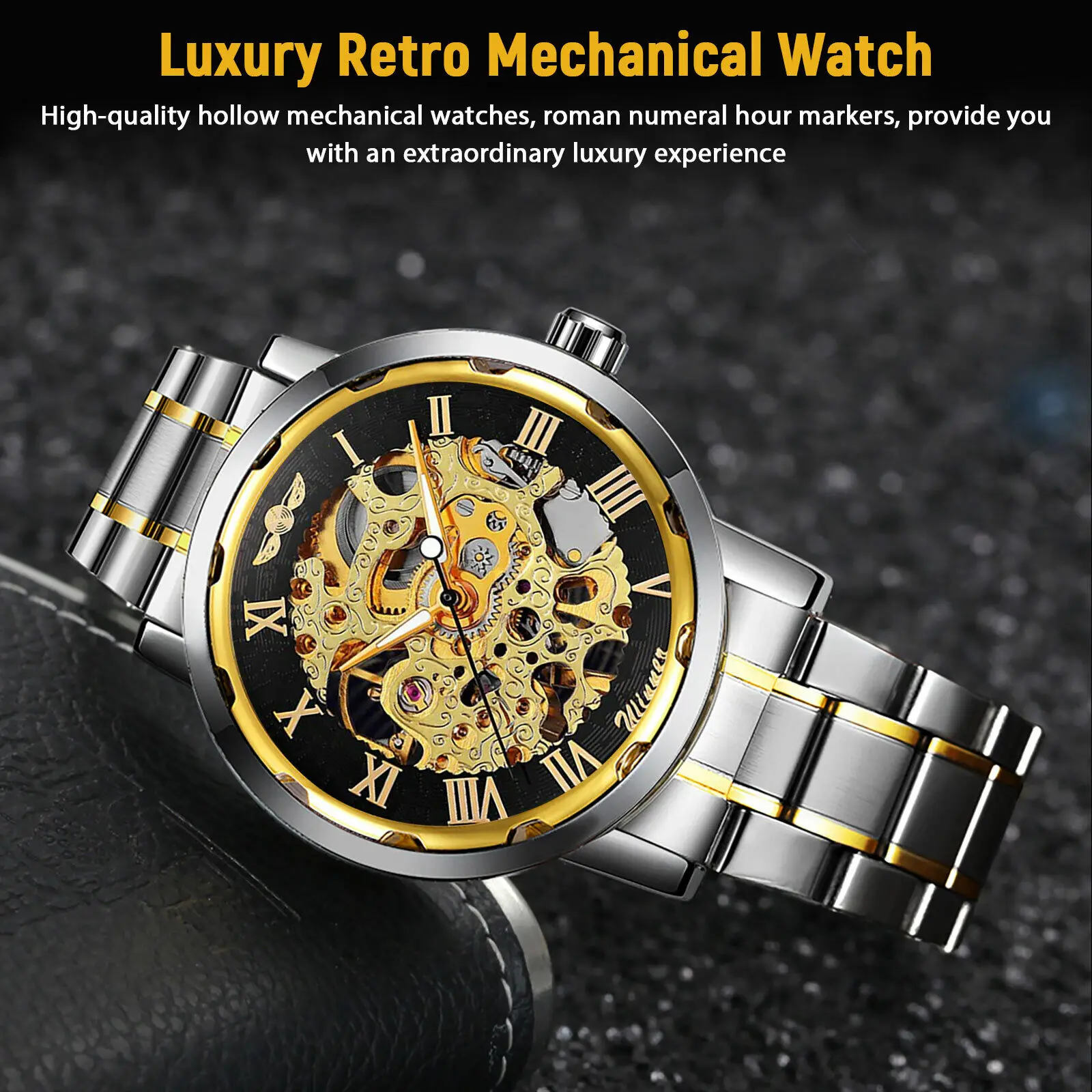 Men's Stainless Steel Strap Ro - Luxury Watch Nice 评论和价格