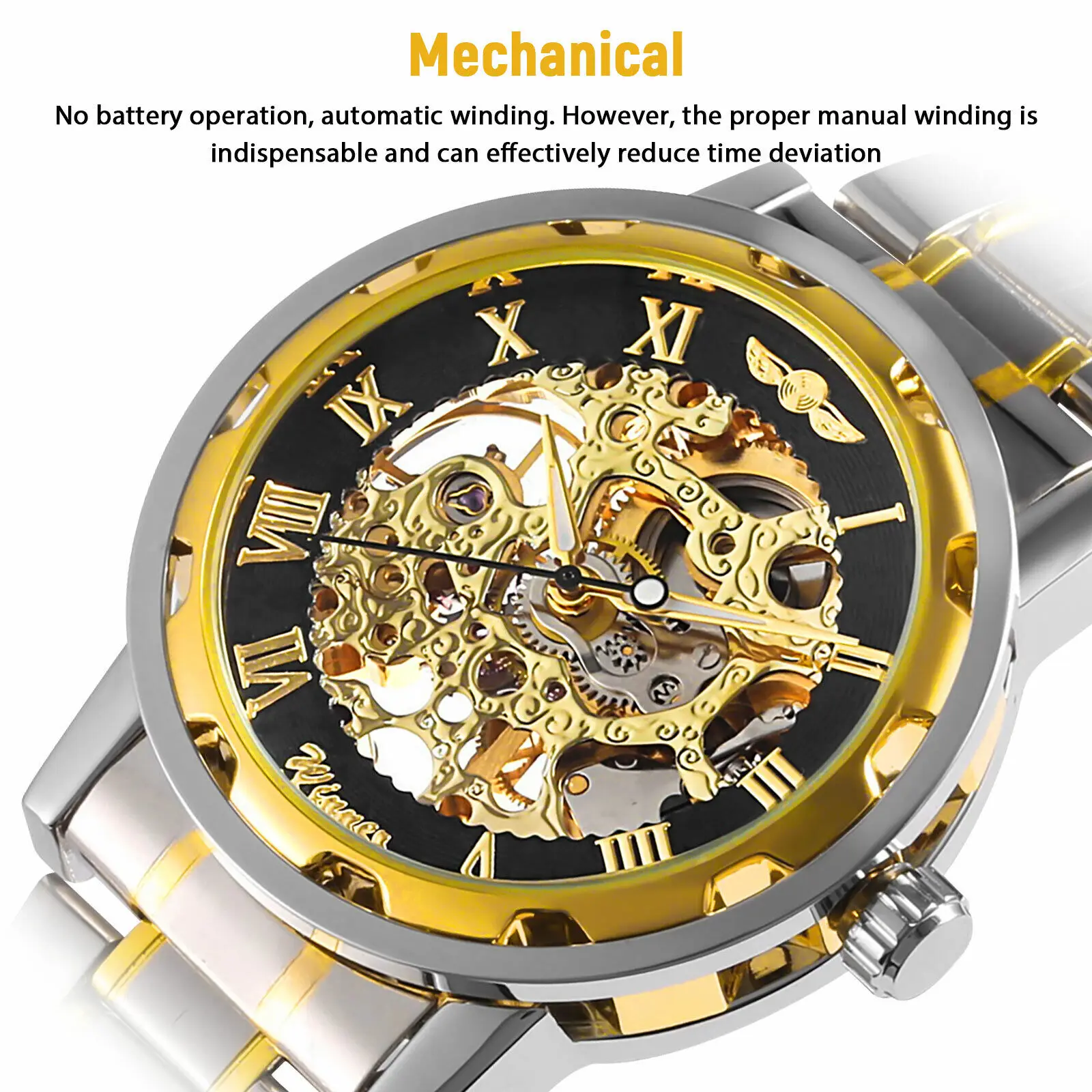 Men's Stainless Steel Strap Ro - Luxury Watch Nice 评论和价格