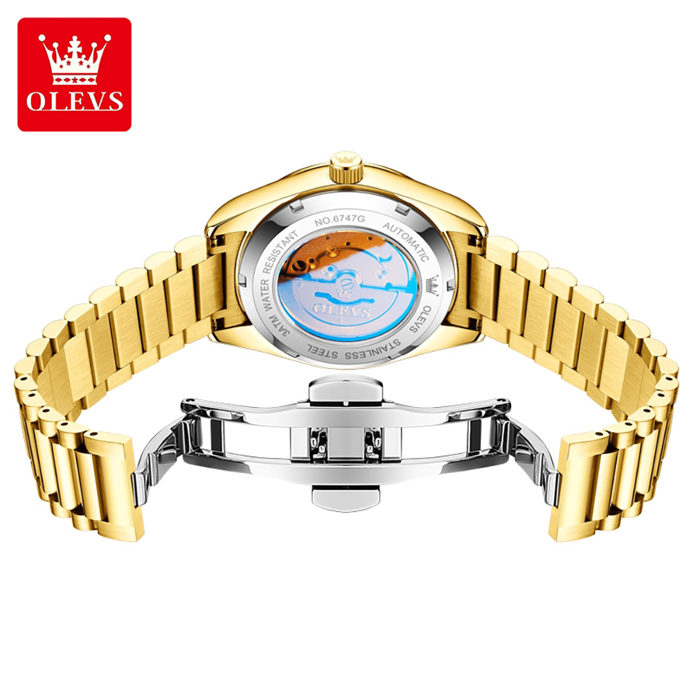 OLEVS 6747 luxury brand Men's  - Luxury Watch Diamond 评论和价格