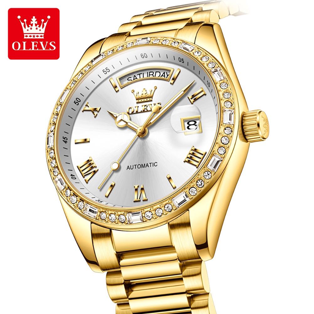 OLEVS 6747 luxury brand Men's  - Luxury Watch Diamond 评论和价格