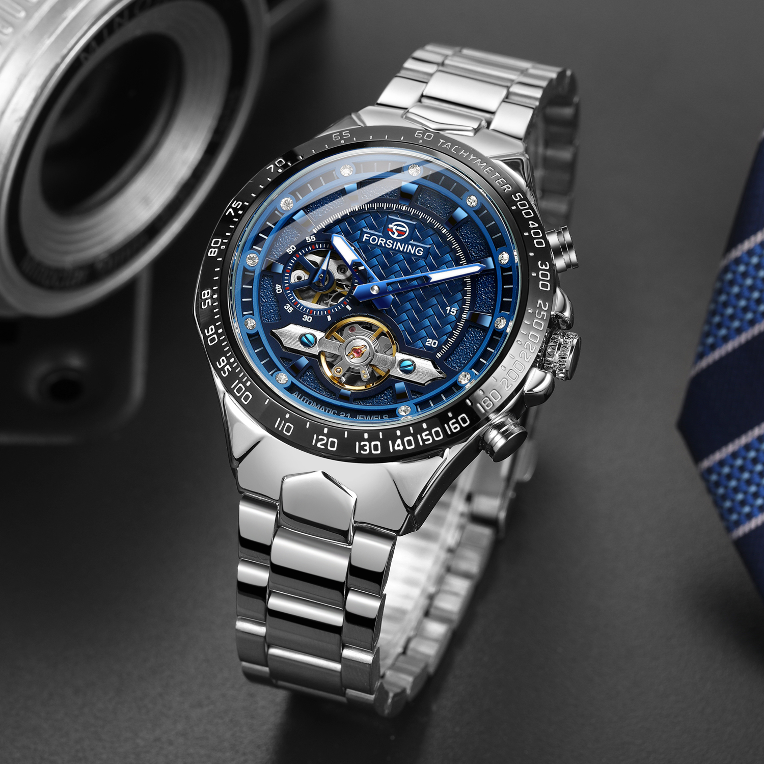 Forsining Diamond Skeleton Out - Luxury Watch And Price 评论和价格