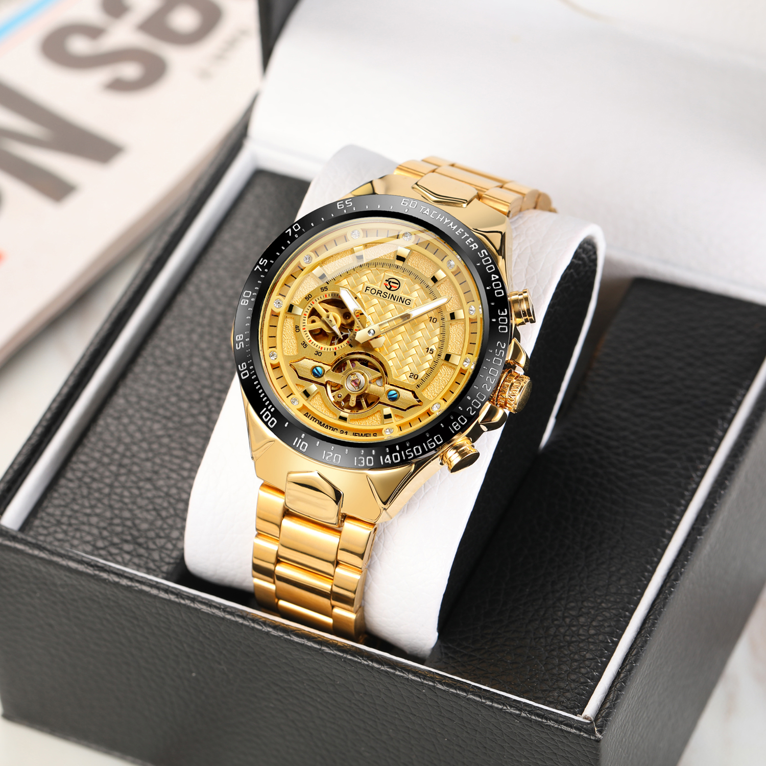 Forsining Diamond Skeleton Out - Luxury Watch And Price 评论和价格
