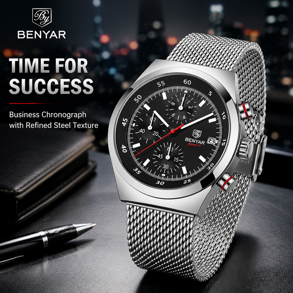 BENYAR Top Luxury Brand Men's  - Luxury Watch Index 评论和价格