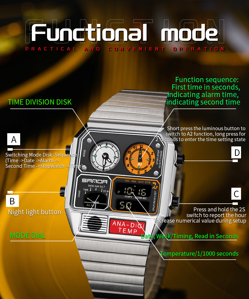 SANDA 3192 Factory Men's Wrist - Minute Repeater Watch 评论和价格